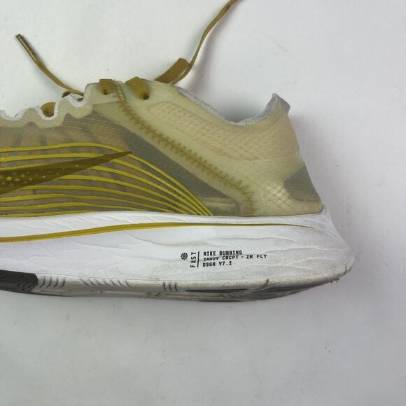 Nike Zoom Fly SP Mens 8 Dark Citron Running Sneakers AJ9282-300 shoe Athletic - Picture 9 of 16